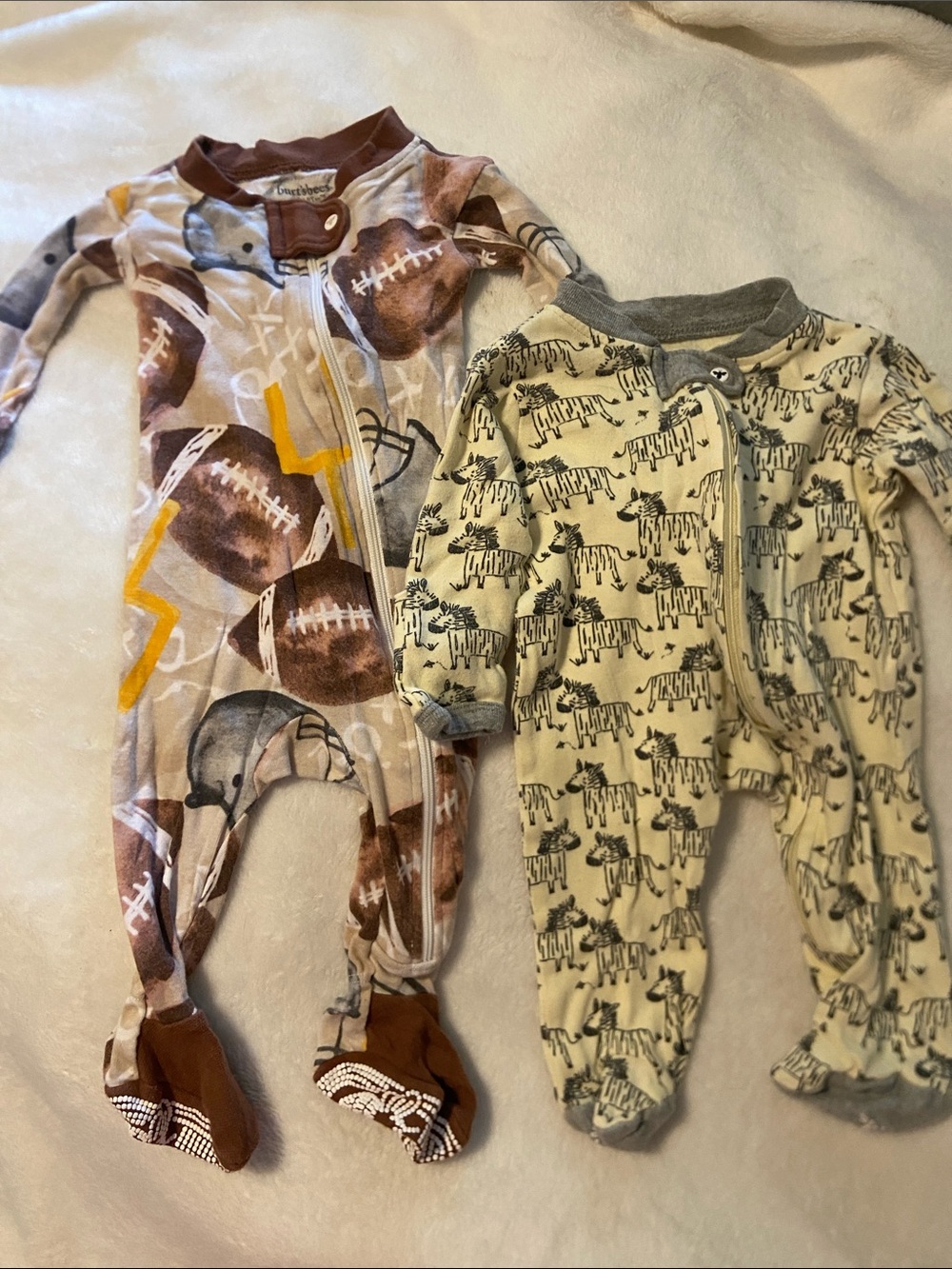 Burt's Bees Baby Footed One-Piece Bundle